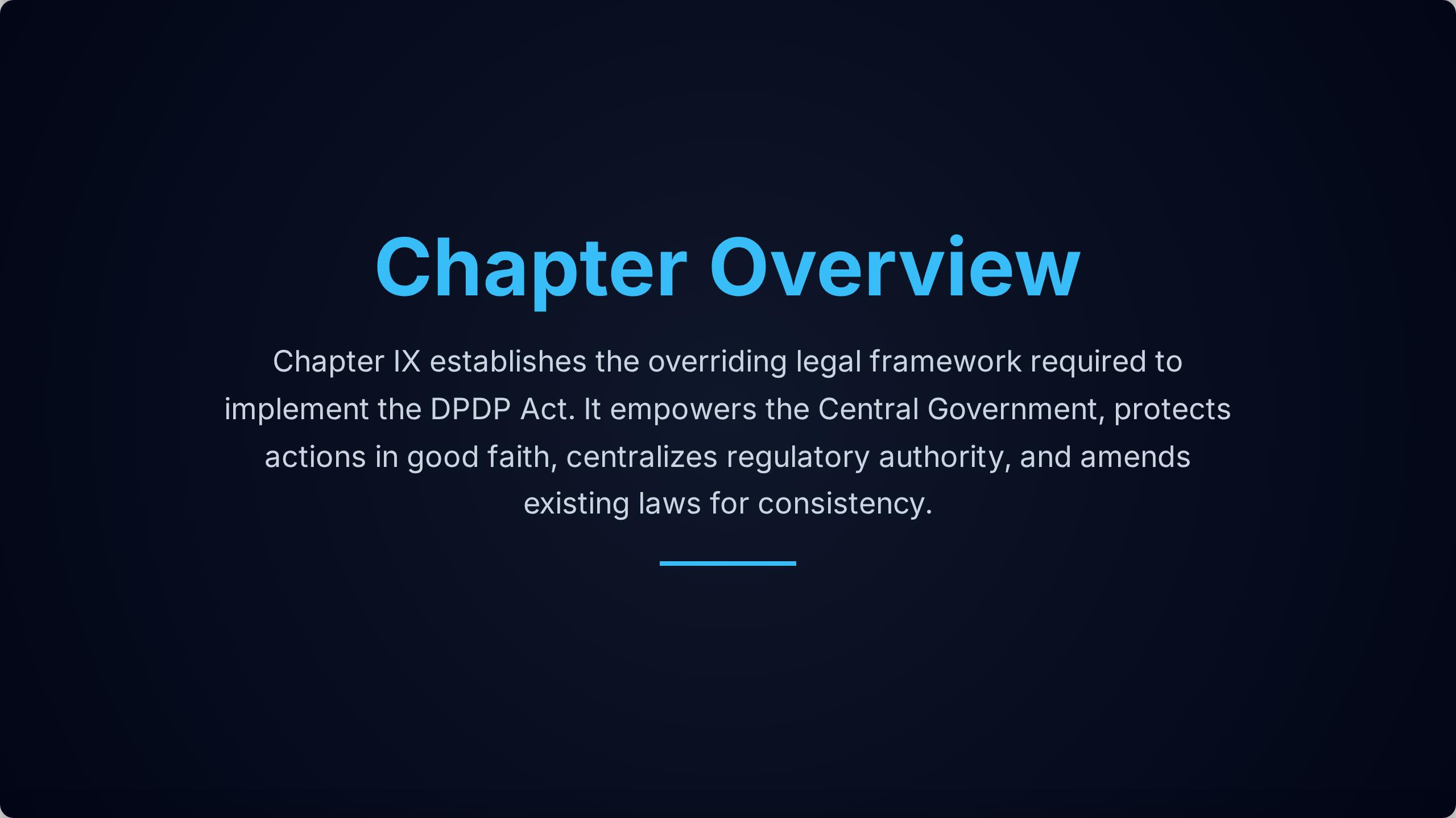 Chapter IX: Miscellaneous Provisions — Slide 2